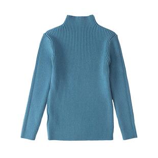 男童毛衣秋冬款儿童女童修身弹力打底针织衫中大童装宝宝加绒加厚