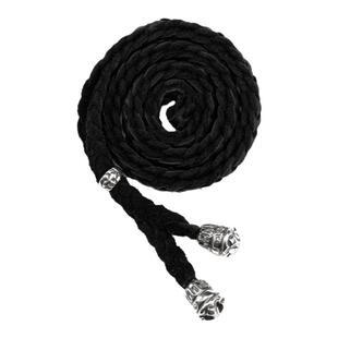 【国内现货】BWL官方正品 纯手工编织黑色牛皮绳银饰配件项链手绳