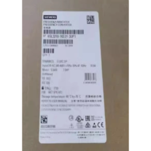 议价6SL3210-1KE21-3UP1西门子G120C变频器5.5KW功率6SL32101KE21