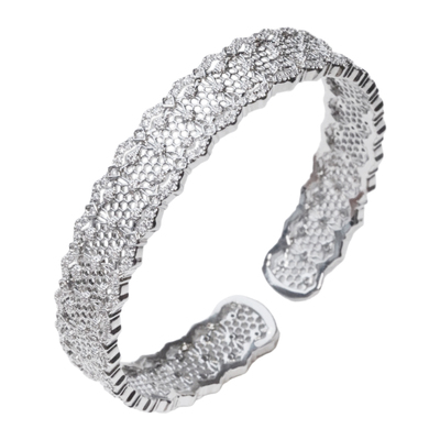 法式轻奢满天星蕾丝镂空手镯女