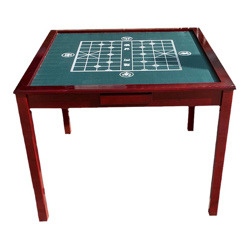 实木麻将桌象棋桌两用餐桌4方桌