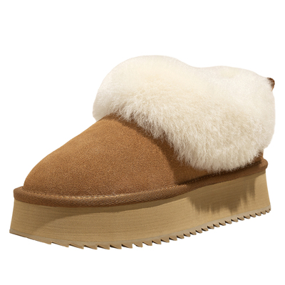 XUELUOWEI冬日一脚蹬毛毛雪地靴