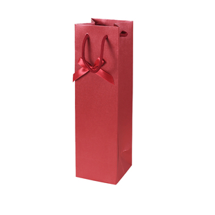 红酒礼品袋手提袋包装袋长方形葡萄酒单支纸袋高档花束红酒盒袋子