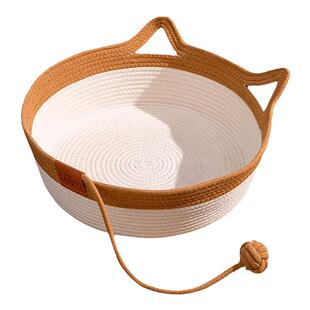 粗麻藤编猫窝四季通用夏季猫床编织猫咪睡觉用垫子夏天狗窝宠物