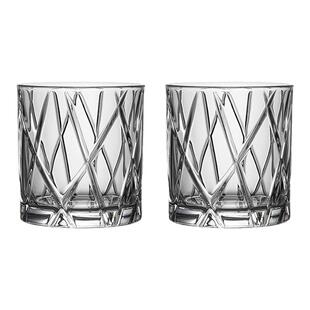 瑞典orrefors水晶切子杯威士忌杯礼盒洋酒杯轻奢高级感玻璃杯套装