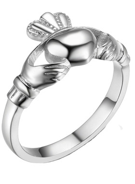 卡拉达纯银戒指爱尔兰表白手捧心