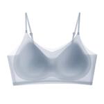 梵客隆无痕内衣细肩带美背心无排扣一体式小胸聚拢运动隐形文胸罩