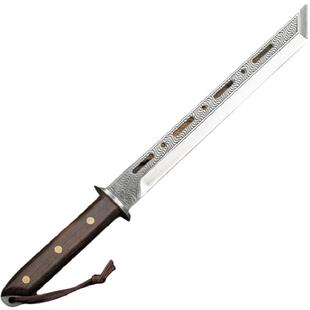 龙泉手工锻打斩切多功能刀野外露营生存砍柴刀防身冷兵器水果菜刀