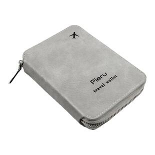 多功能RFID防盗刷护照夹证件卡包旅行拉链机票男女士钱包护照包套