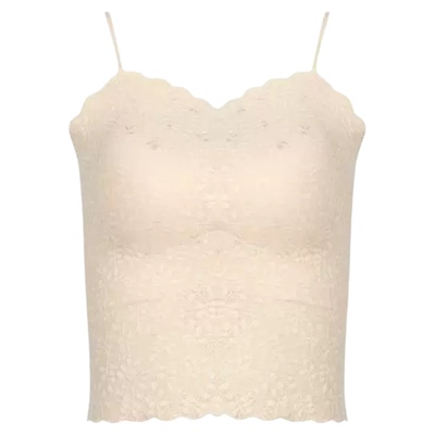 都市丽人蕾丝无痕防走光吊带背心