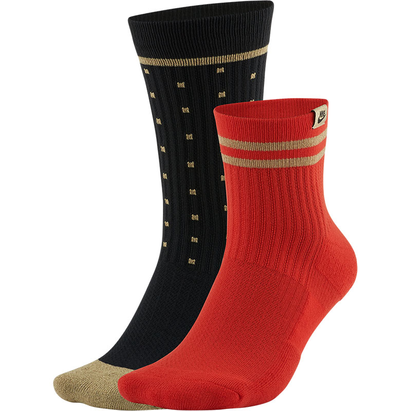 Nike/耐克正品新款U SNKR SOX CREW 2PR男女休闲运动袜CU8324-901