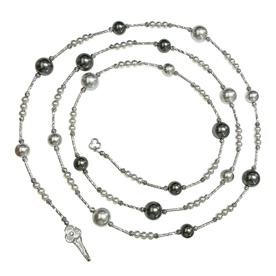 原创满天星真多麻色混彩珍珠项链