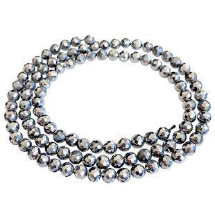 真品太赫兹石切角散珠太硅石长链DIY手工串珠迷你能量石瞬间融冰