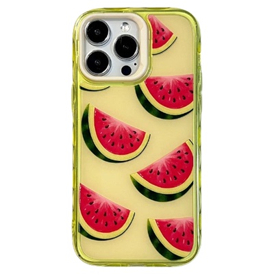 Watermelon ripple jelly shell case适用 iPhone17 PROMAX 11 12 13 14 15 16 plus