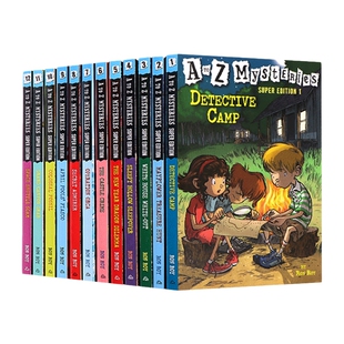 英文原版 A to Z Mysteries Super Edition 神秘事件特别版12册 小学初级章节书 儿童侦探推理小说 英文版 进口英语原版书籍