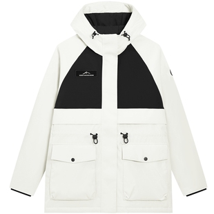 特步羽绒服女士2025年冬季新款运动上衣保暖风衣外套975428190079