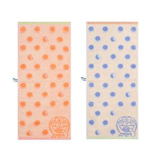 夕才儿美术馆 哆啦A梦高档纯棉毛巾 全棉无捻纱吸水柔软大人面巾