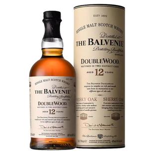 百富12年双桶单一麦芽威士忌Balvenie苏格兰雪莉桶进口洋酒口粮酒