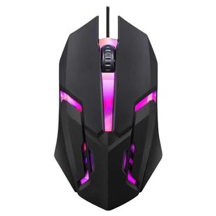 发光游戏鼠标有线电竞办usb电脑适用于戴尔男女生笔记本滑鼠人体