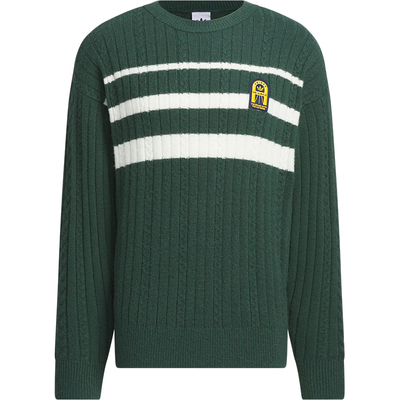 阿迪达斯男士条纹保暖针织卫衣