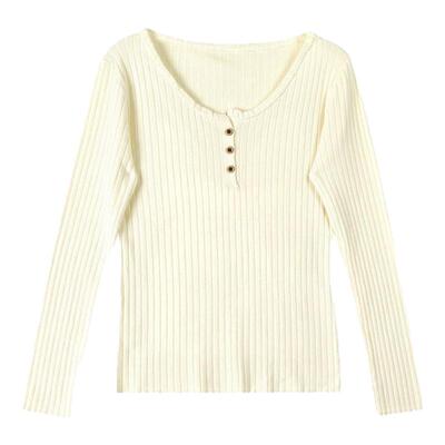 秋冬新款显瘦针织内搭打底衫上衣