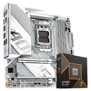 AMD锐龙R7 9700X盒9600X技嘉B850小冰雕电竞游戏主板CPU套装板U套