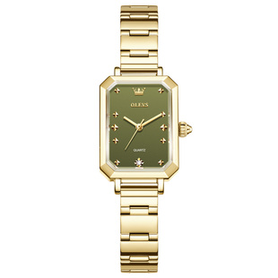 生日高级感礼物小方糖女士手表女款小绿表时尚复古轻奢小众小方表