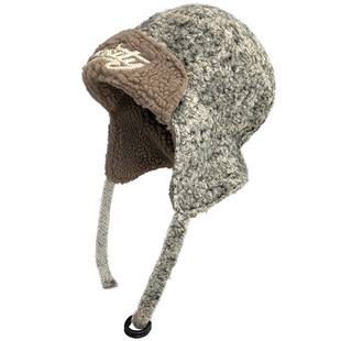 东北毛绒雷锋帽女冬季加绒加厚保暖防风护耳帽户外骑行防寒帽子男