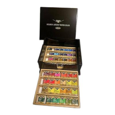 日本直邮Holbein荷尔拜因艺术家固体水彩18/24/36/48色颜料套装