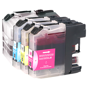 原装品质适用兄弟MFC-J200墨盒DCP-J100 J105 MFC-3720 J3520 2510 LC549XLBK CMY黑彩色一体打印机墨水LC545