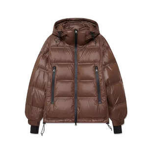 设计师品牌 IMMI 女士压胶连帽短款鹅绒羽绒服银泰百货 300124