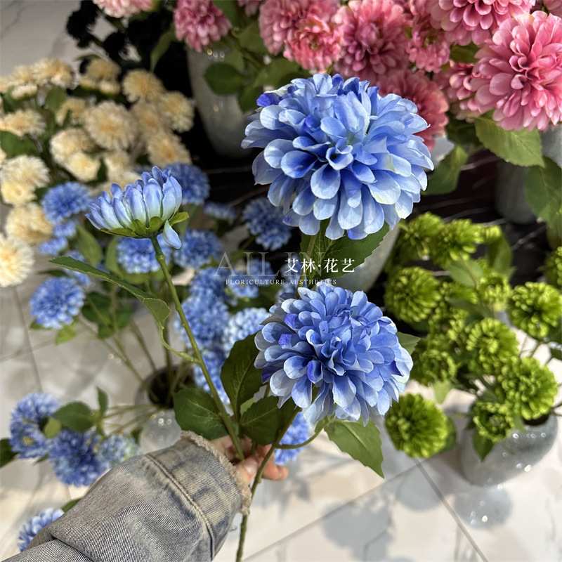 3头暗香 牡丹芙蓉批发婚庆家居用花爆款家居摆放花