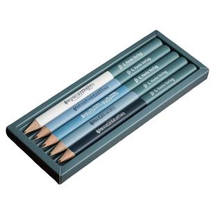 亨乐原版巴赫肖邦莫扎特舒伯特和舒曼三角形签名纪念铅笔5支盒装 礼品铅笔 送贝多芬纪念250周年记事本