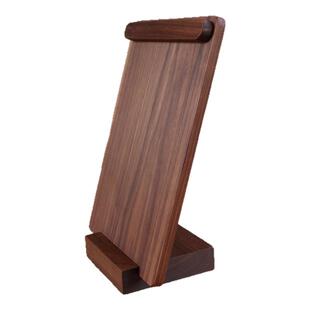 新款黑胡桃木菜单夹实木立牌咖啡店奶茶店价格展示牌A4价格菜单夹