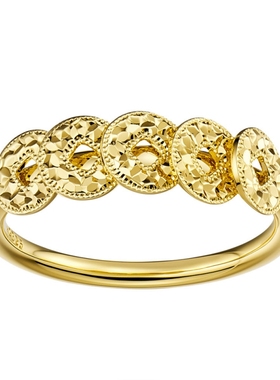 五帝币铜钱碎碎冰戒指女龙鳞币