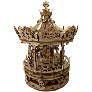 若态若客复古diy拼装八音盒模型旋转音乐盒星辰之恋生日创意礼品