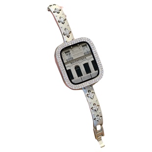 适用iWatch10代布契拉提手镯金属表带镶水钻快拆苹果手表S11小蛮腰套装AppleWatch9/8/7/se40/44mm质感高级女