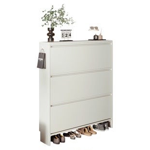 超薄鞋柜家用门口实木入户极薄小窄2025新款玄关翻斗17cm楼道鞋架