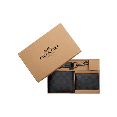 COACH/蔻驰男士短款钱包送男友