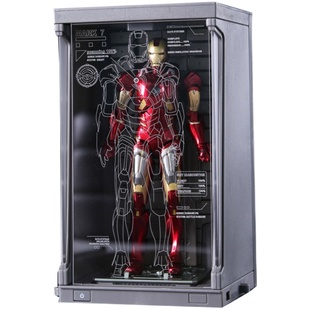玩悦计划正版钢铁侠中动十周年纪念版全息格纳库套装收藏手办模型