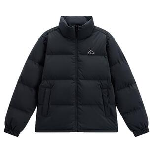 Kappa卡帕背靠背运动羽绒服男女新款冬季简约基础款立领保暖外套