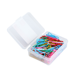 得力回形针 彩色别针  加厚电镀表层曲别针 金属 办公用别针包邮