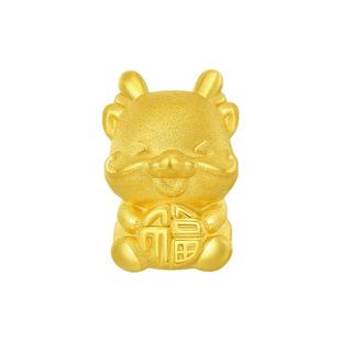 新年礼物周大生黄金转运珠足金星运十二生肖手链串珠硬金生肖马