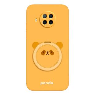 圆脸熊猫适用红米Note9Pro手机壳RedmiNote9小米新款noto硅胶por带支架支点壳套redmi全包防摔5g版4g95g外壳