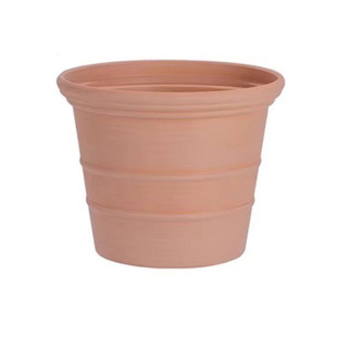 【满18元包邮】加厚树脂花盆复古仿陶土圆形盆耐用简约秋海棠花钵