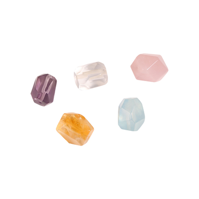 天然水晶随形散珠切面隔珠小配件