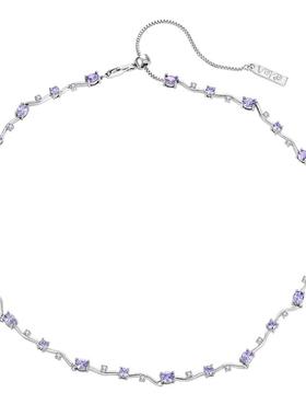 VEKE锆石项链轻奢小众ins冷淡女