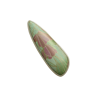 名家钱晓萍郁金香宋锦耳钉手工中式发夹鸭嘴夹头绳国风发簪边夹