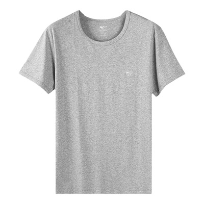 七匹狼男士休闲V领纯棉短袖