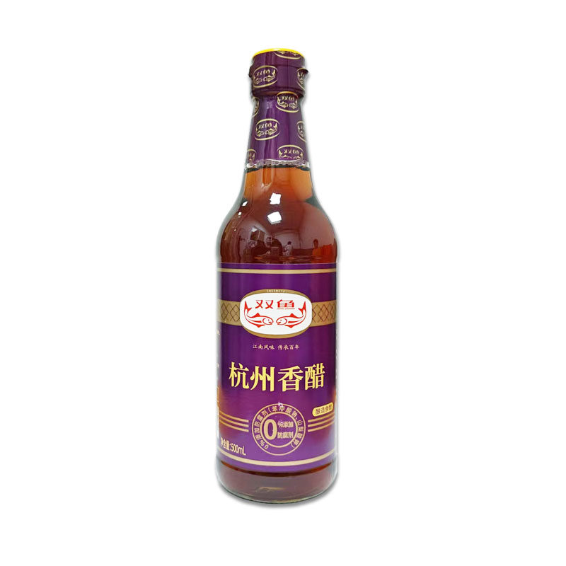 双鱼杭州香醋500ml X12瓶纯手工食醋点蘸香醋饺子醋 江浙沪皖包邮